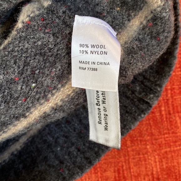 Wallace Grey Stripes Striped Wool Crewneck Sweater - Picture 7 of 10